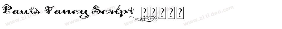 Pauls Fancy Script字体转换